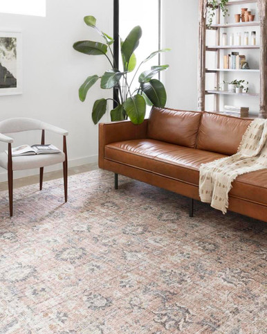 Loloi II Skye SKY-01 Blush/Grey Area Rug - Carpetmart.com - Carpet