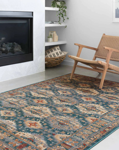 Loloi II Isadora ISA-06 Lagoon/Multi Area Rug - Carpetmart.com