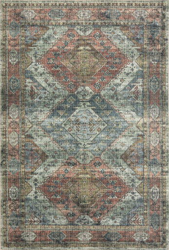 Loloi Skye SKY-07 Terracotta/Sky Area Rug - Carpetmart.com - Carpet Mart