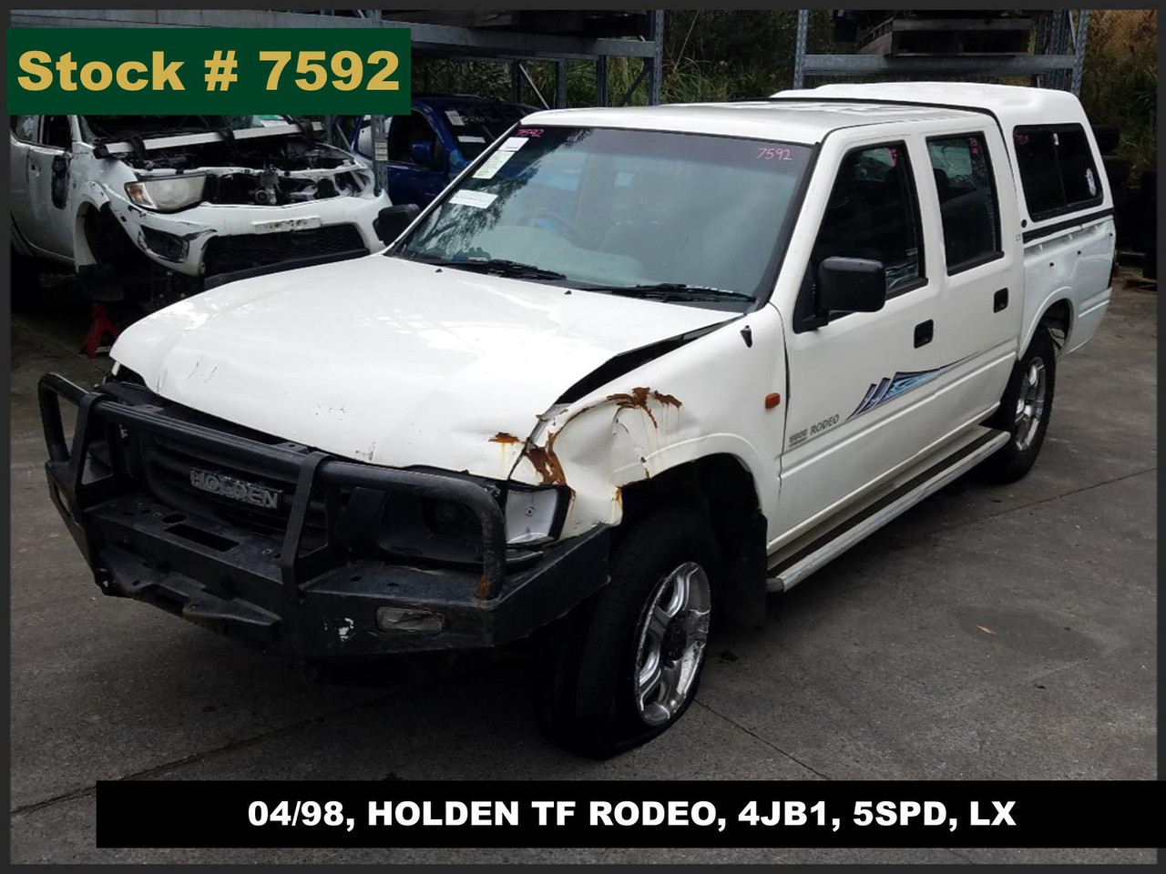 7592 - 04/98, HOLDEN TF RODEO, 4JB1, 5SPD, LX
