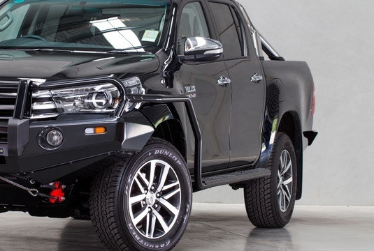 Ironman 4x4 Steel Side Steps and Rails suitable for Hilux GUN GGN