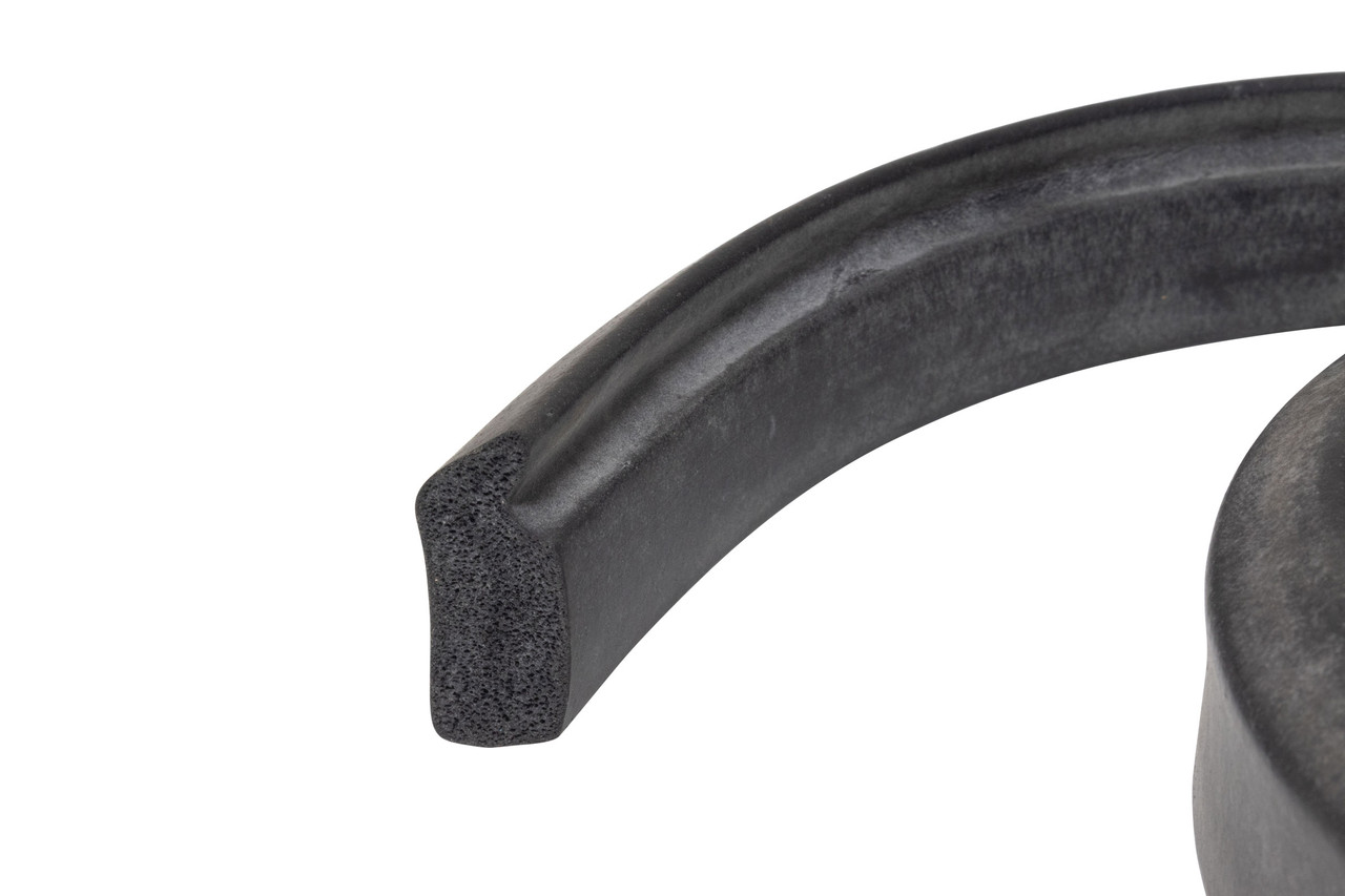 Land Rover Series 2 & 3 Door Seal (Part #330163) - Front Door Top To Bottom Rubber Weatherstrip, Pack Of 2
