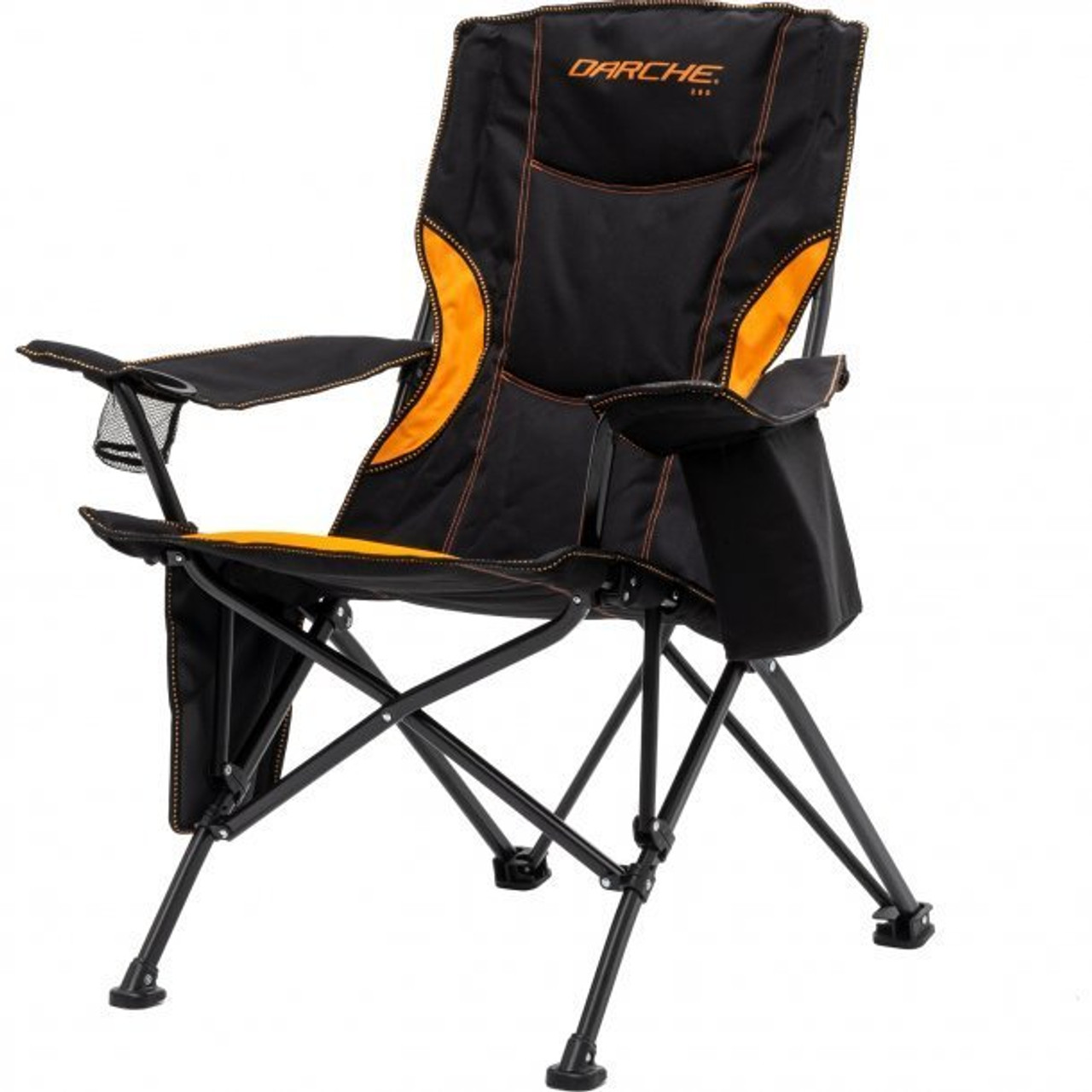 Darche 260 King Size Collapsible Chair Black and Orange