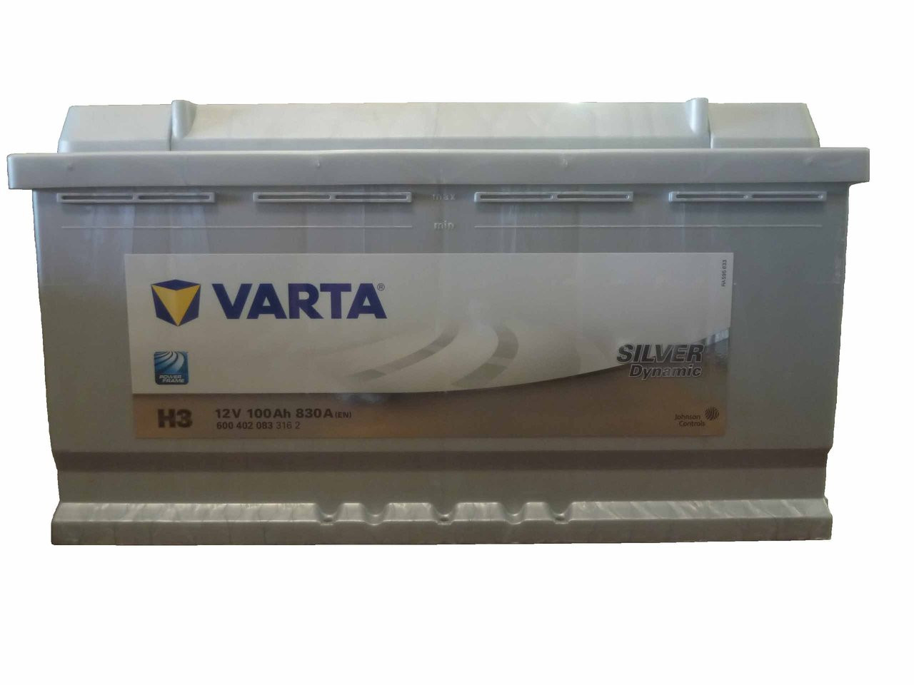 Batterie Voiture Varta H3 Silver Dynamic 12V 100Ah 830A