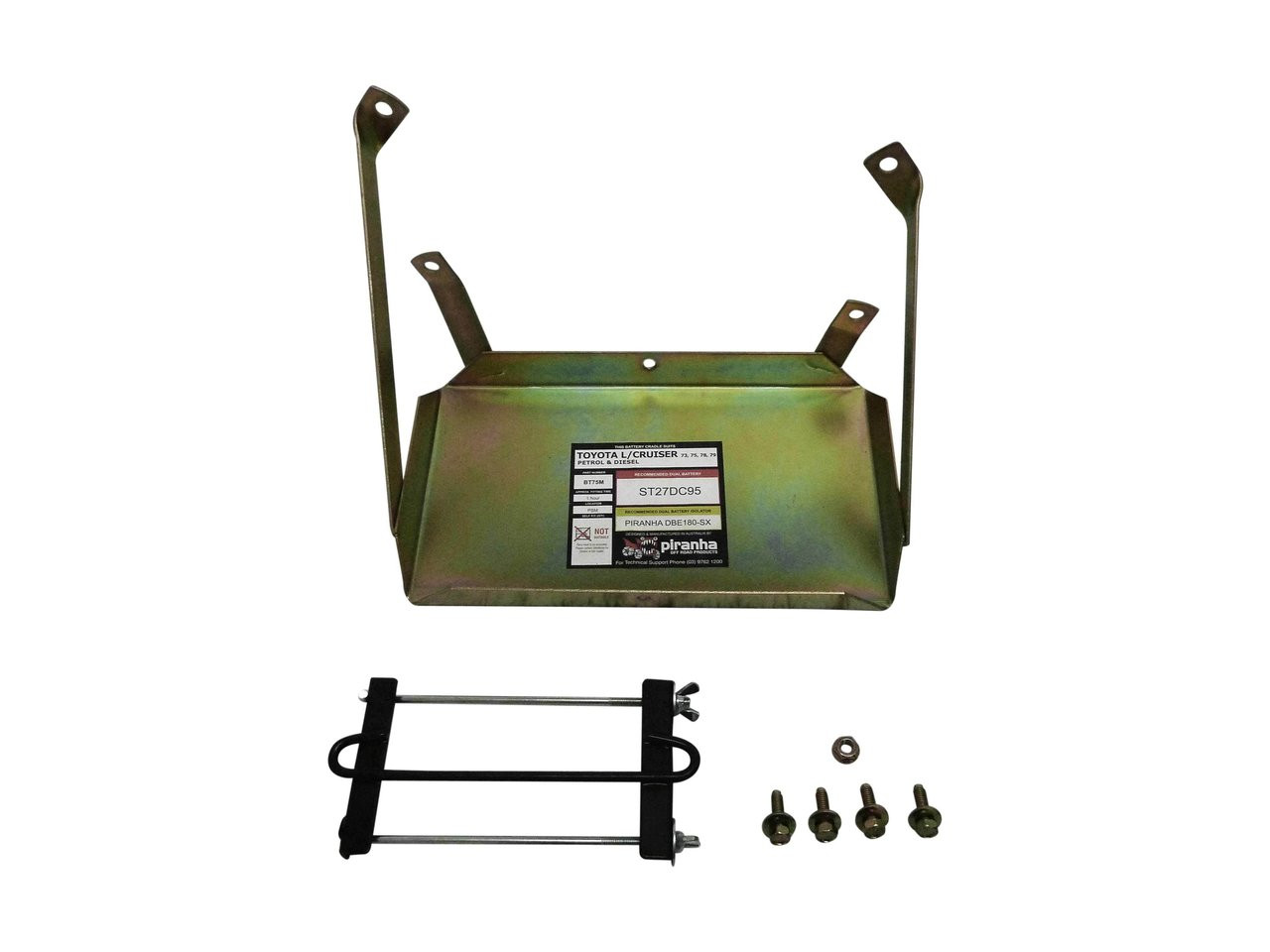 Piranha Battery Tray Kit suitable for Landcruiser BJ FJ FZJ HJ HZJ 75