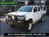 6977 - 02/10, TOYOTA KUN26 HILUX, 1KD, 5SPD, SR