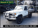7077 - 06/96, TOYOTA HZJ75 LANDCRUISER, 1HZ, 5SPD.