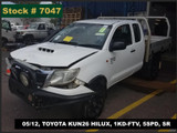 7047 - 05/12, TOYOTA KUN26 HILUX, 1KD-FTV, 5SPD, SR