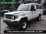 6951 - 07/88, TOYOTA FJ75 LANDCRUISER, 3F, 5SPD