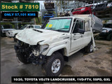 7810 - 10/20, TOYOTA VDJ79 LANDCRUISER, ** ONLY 57,101 KMS ** 1VD-FTV, 5SPD, GXL