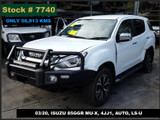 7740 - 03/20, ISUZU 85GGR MU-X, ** ONLY 56,913 KMS ** 4JJ1, AUTO, LS-U