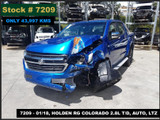 7209 - 01/18, HOLDEN RG COLORADO ** ONLY 43,997 KMS ** 2.8L T/D, AUTO, LTZ