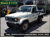 7115 - 10/92, TOYOTA FZJ75 LANDCRUISER, 1FZ-FE, 5SPD