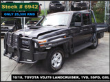 6942 - 10/18, TOYOTA VDJ79 LANDCRUISER, ** ONLY 25,300 KMS ** 1VD, 5SPD, GXL
