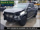 7243 - 09/13, HOLDEN RG COLORADO, ** ONLY 63,076 KMS ** 2.8L T/D, AUTO, LX