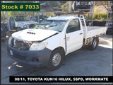 7033 - 08/11, TOYOTA KUN16 HILUX, 5SPD, WORKMATE