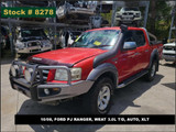 8278 - 10/08, FORD PJ RANGER, WEAT 3.0L T/D, AUTO, XLT