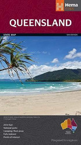 Hema Queensland State Map 12th Edition - 9321438001713