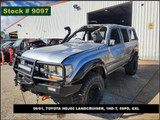 9097  - 06/91, TOYOTA HDJ80 LANDCRUISER, 1HD-T, 5SPD, GXL