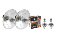 4X6 Halogen Semi Sealed Stock Glass H4 Headlight Headlamp Light Bulbs