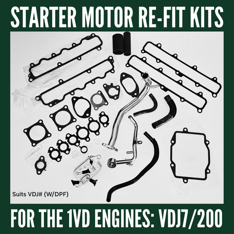 Introducing Starter Motor Replacement Kits suitable for Landcruiser VDJ 7#/200