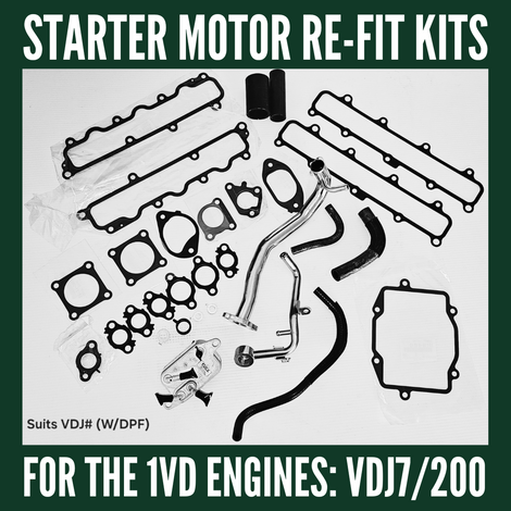 Introducing Starter Motor Replacement Kits suitable for Landcruiser VDJ 7#/200 Introducing Starter Motor Replacement Kits suitable for Landcruiser VDJ 7#/200