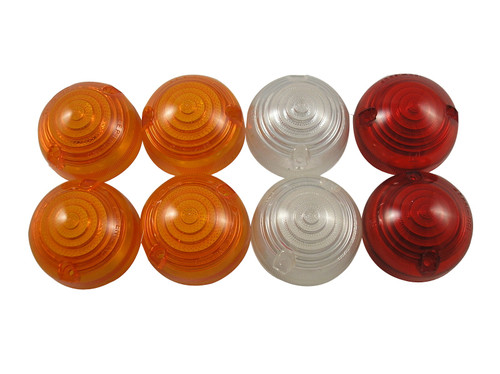 Lens Cover suitable for Land Rover Series 2 2A 3 County Defender -1994 Set of 8 - LRKIT78