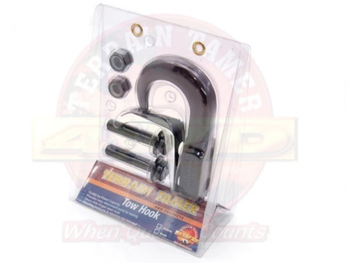 Terrain Tamer Tow Hook Black 4500kg - TTHB