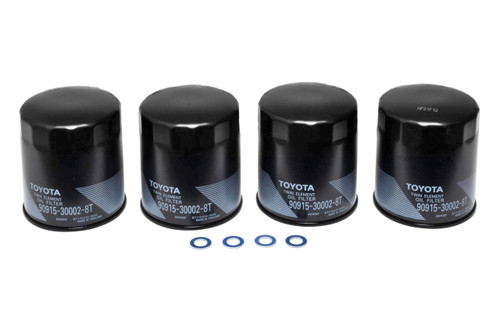 Genuine Oil Filter & Sump Washer Kit of 4 suitable for Landcruiser Hilux Prado 1HD 1HZ 1KZ 5LE