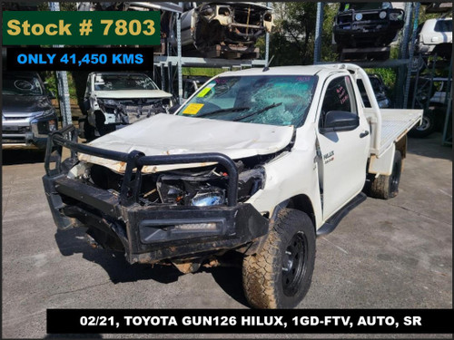 7803 - 02/21, TOYOTA GUN126 HILUX, ** ONLY 41,450 KMS ** 1GD-FTV, AUTO, SR