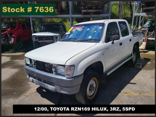 7636 - 12/00, TOYOTA RZN169 HILUX, 3RZ, 5SPD