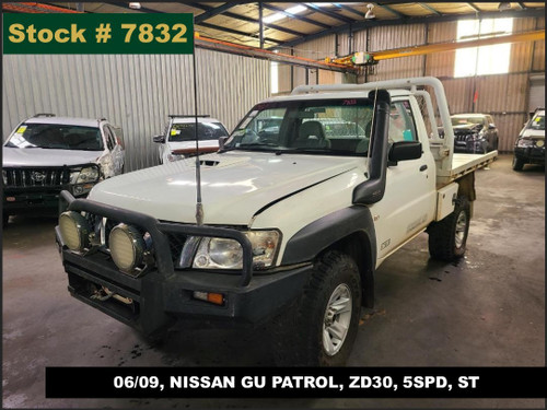 7832 - 06/09, NISSAN GU PATROL, ZD30, 5SPD, ST