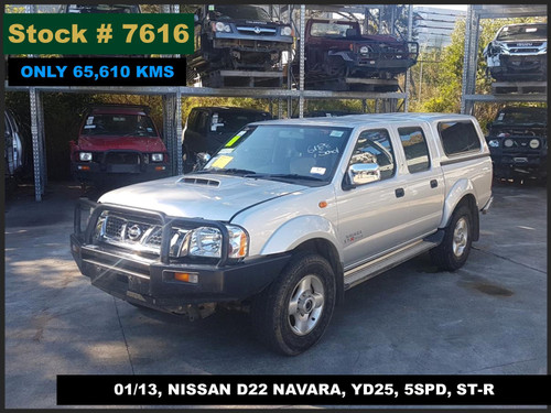 7616 - 01/13, NISSAN D22 NAVARA, ** ONLY 65,610 KMS ** YD25, 5SPD, ST-R
