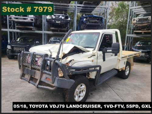 7979 - 05/18, TOYOTA VDJ79 LANDCRUISER, 1VD-FTV, 5SPD, GXL