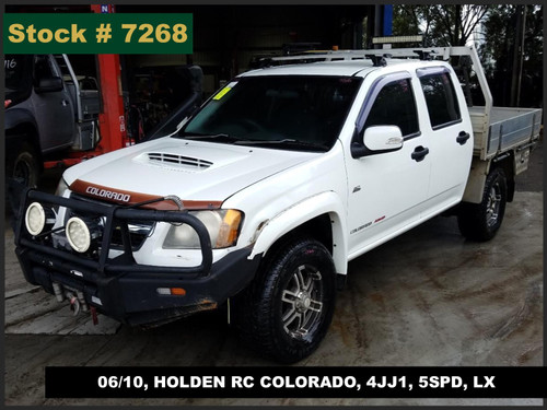7268 - 06/10, HOLDEN RC COLORADO, 4JJ1, 5SPD, LX.