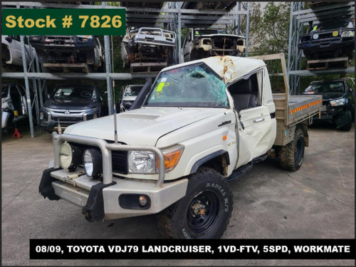 7826 - 08/09, TOYOTA VDJ79 LANDCRUISER, 1VD-FTV, 5SPD, WORKMATE