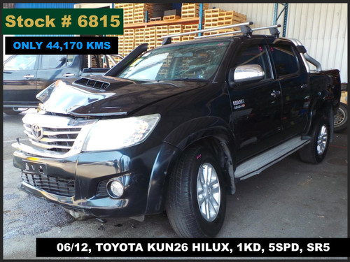 6815 - 06/12, TOYOTA KUN26 HILUX, 1KD, 5SPD, SR5
