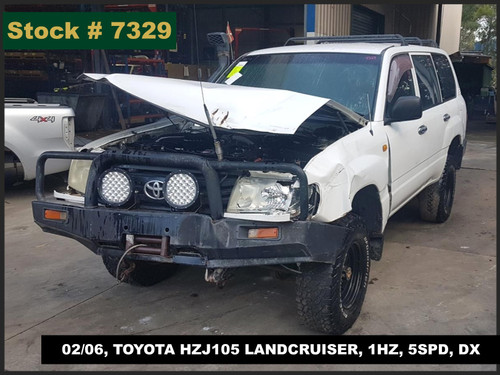 7329 - 02/06, TOYOTA HZJ105 LANDCRUISER, 1HZ, 5SPD, DX