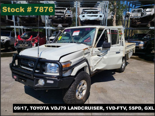 7876 - 09/17, TOYOTA VDJ79 LANDCRUISER, 1VD-FTV, 5SPD, GXL