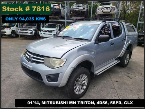 7816 - 01/14, MITSUBISHI MN TRITON, ** ONLY 94,035 KMS ** 4D56, 5SPD, GLX