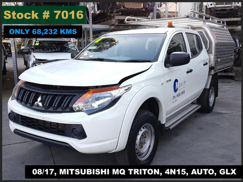 7016 - 08/17, MITSUBISHI MQ TRITON, ** ONLY 68,232 KMS ** 4N15, AUTO, GLX