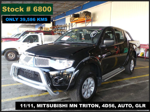 6800 - 11/11, MITSUBISHI MN TRITON, ** ONLY 39,586 KMS ** 4D56, AUTO, GLR