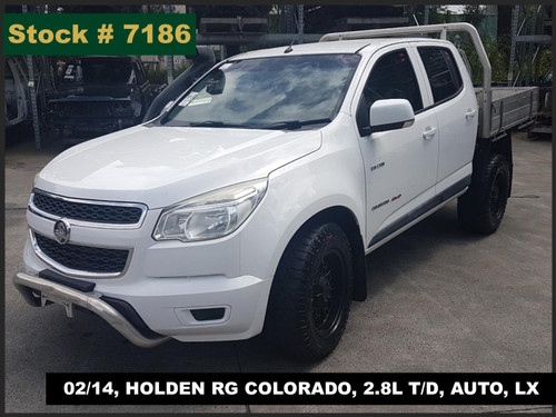 7186 - 02/14, HOLDEN RG COLORADO, 2.8L T/D, AUTO, LX
