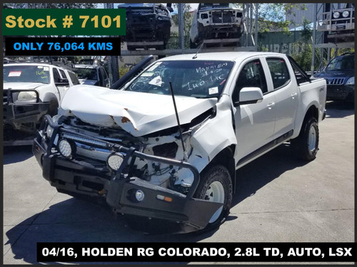 7101 - 04/16, HOLDEN RG COLORADO, ** ONLY 76,064 KMS ** 2.8L TD, AUTO, LSX