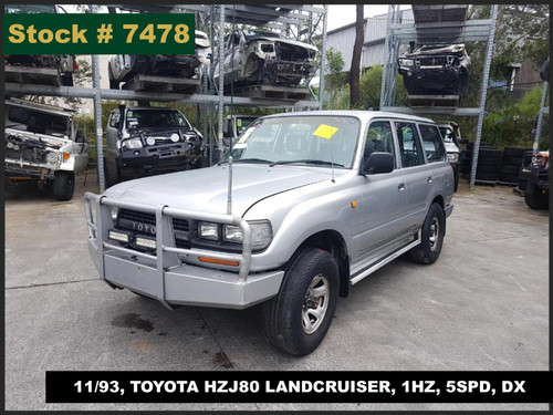 7478 - 11/93, TOYOTA HZJ80 LANDCRUISER, 1HZ, 5SPD, DX