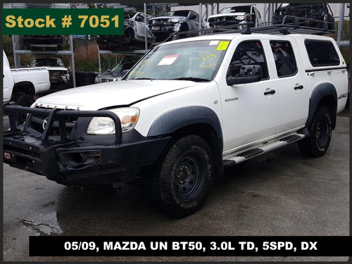 7051 - 05/09, MAZDA UN BT50, 3.0L TD, 5SPD, DX