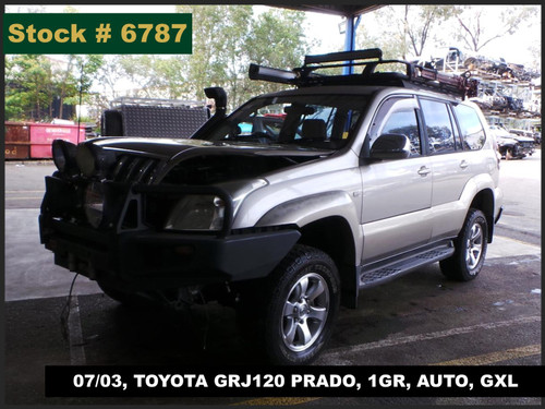 6787 - 0703, TOYOTA GRJ120 PRADO, 1GR, AUTO, GXL