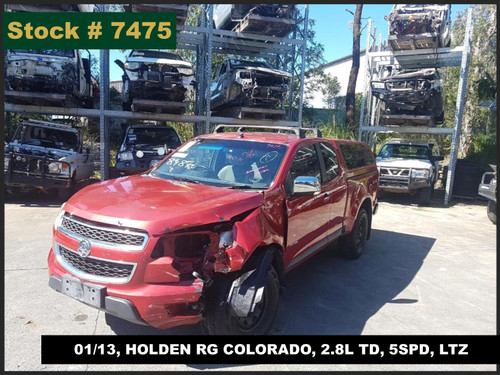 7475 - 01/13, HOLDEN RG COLORADO, 2.8L TD, 5SPD, LTZ