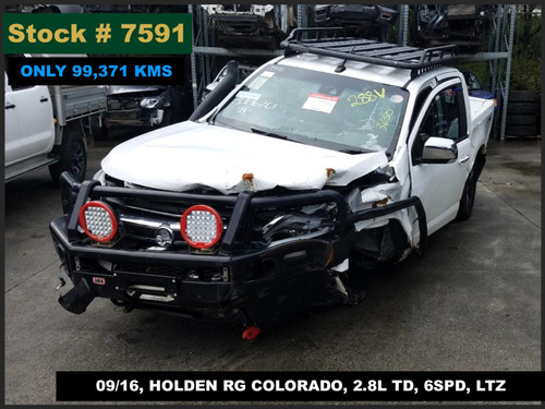 7591 - 09/16, HOLDEN RG COLORADO, ** ONLY 99,371 KMS ** 2.8L TD, 6SPD, LTZ