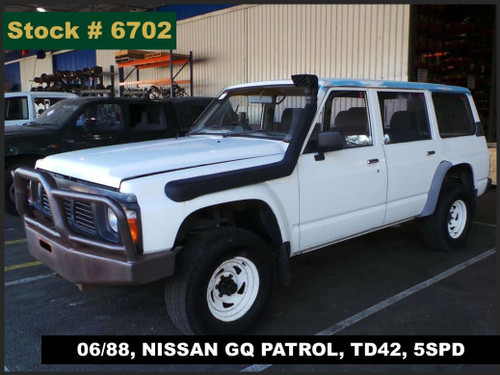 6702 - 06/88, NISSAN GQ PATROL, TD42, 5SPD.